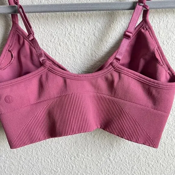Lululemon Ebb to Street Bra II Women's 6 Light Support Stretch Seamless Workout - Picture 4 of 5